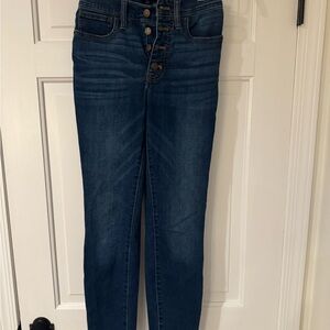 J. Crew High Rise Dark Blue Jeans